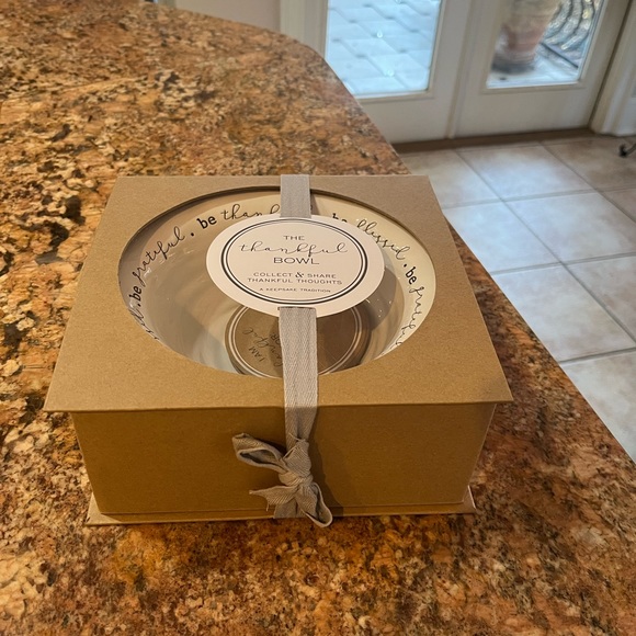 Mud Pie Other - The Thankful Bowl by Mud Pie. “Be thankful, Be blessed”, Be grateful”.